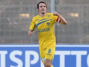 Frosinone, 08.11.2014 - Serie B 2014/2015 - Frosinone Calcio vs Trapani Calcio - Robert Gucher PUBLICATIONxNOTxINxITA Frosinone 08 11 2014 Series B 2014 2015 Frosinone Calcio vs Trapani Calcio Robert Gucher PUBLICATIONxNOTxINxITA
