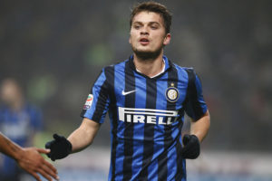 Foto LaPresse - Spada 05 Dicembre 2015 Milano  ( Italia) Sport Calcio Inter - Genoa Campionato di Calcio Serie A TIM 2015 2016 - " Stadio San Siro " Nella foto: ljalic esultanza dopo gol 1-0 Photo LaPresse - Spada 05 December 2015 Milan ( Italy) Sport Soccer Inter - Genoa Italian Football Championship League A TIM 2015 2016 - " San Siro  Stadium " In the pic: ljalic celebrate after scoring 1-0